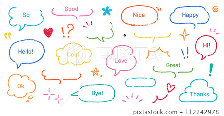 Crayon frame pastel chalk background cute bubble handwriting japan speech set. Pastel crayon frame background chalk title comic box pencil element color. Vector Crayon frame pastel chalk background cute bubble handwriting japan speech set. Pastel crayon frame background chalk title comic box pencil element color. Vector 112242978