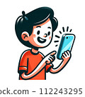 person using smartphone 112243295