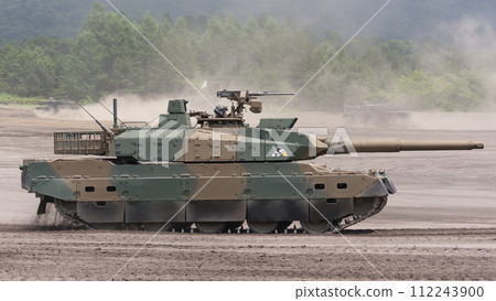 Ground Self-Defense Force Type 10 tank running 112243900