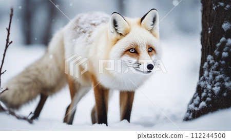 北極狐、白狐、白狐、北極狐 112244500