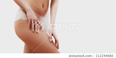 Beautiful Slim Woman Body. Closeup Of Healthy Girl 112244660