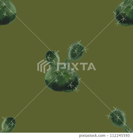 Cacti. Seamless watercolor pattern for wrapping paper, wallpaper and textiles. Cacti. Seamless watercolor pattern for wrapping paper, wallpaper and textiles. 112245593