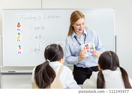 Foreign lecturer who teaches English Foreign lecturer who teaches English 112245977