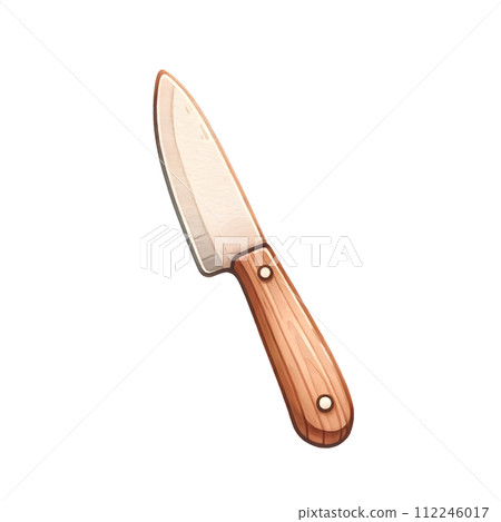 kitchen knife isolated on white background 112246017