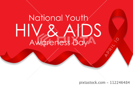 National Youth HIV & AIDS Awareness Day Observed every year of April 10, Vector banner, flyer, poster and social medial template design. National Youth HIV & AIDS Awareness Day Observed every year of April 10, Vector banner, flyer, poster and social medial template design. 112246484