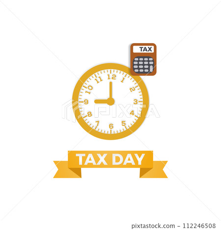 Tax Day celebrated every year of April 15th, Vector banner, flyer, poster and social medial template design. Tax Day celebrated every year of April 15th, Vector banner, flyer, poster and social medial template design. 112246508