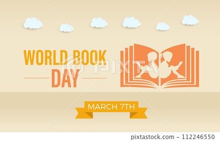 World Book Day celebrated every year of April 23, Vector banner, flyer, poster and social medial template design. World Book Day celebrated every year of April 23, Vector banner, flyer, poster and social medial template design. 112246550
