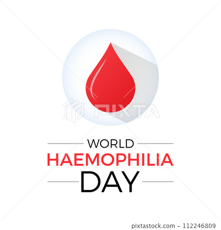 World Hemophilia Day Observed every year of April 17, Vector banner, flyer, poster and social medial template design. World Hemophilia Day Observed every year of April 17, Vector banner, flyer, poster and social medial template design. 112246809