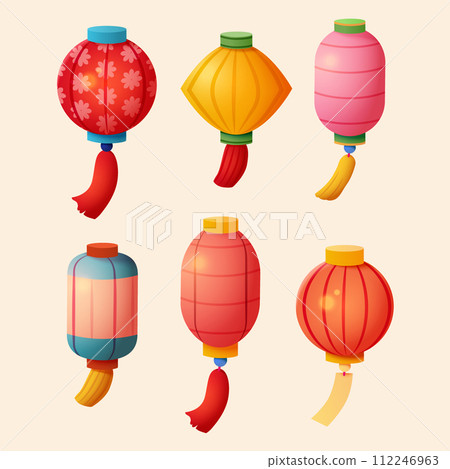 Vibrant lantern element set Vibrant lantern element set 112246963