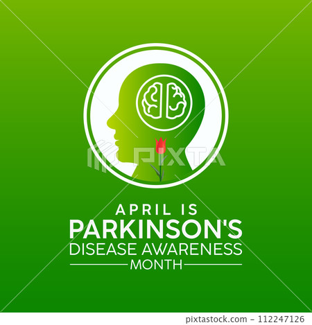 National Parkinson's Disease Awareness Month Observed every year of April, Vector banner, flyer, poster and social medial template design. 112247126