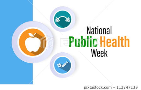 National Public Health Week Observed every year of April 1 to April 7, Vector banner, flyer, poster and social medial template design. National Public Health Week Observed every year of April 1 to April 7, Vector banner, flyer, poster and social medial template design. 112247139