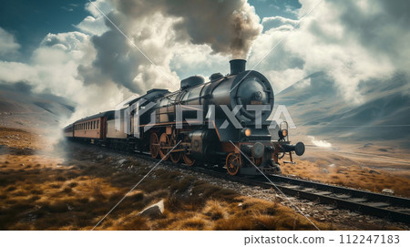 steam locomotive  112247183