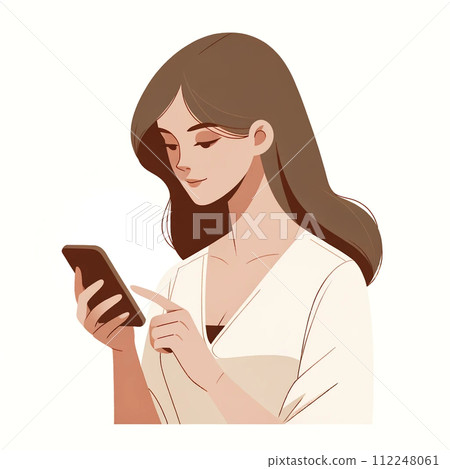 操作智能手機的女人 操作智能手機的女人 112248061