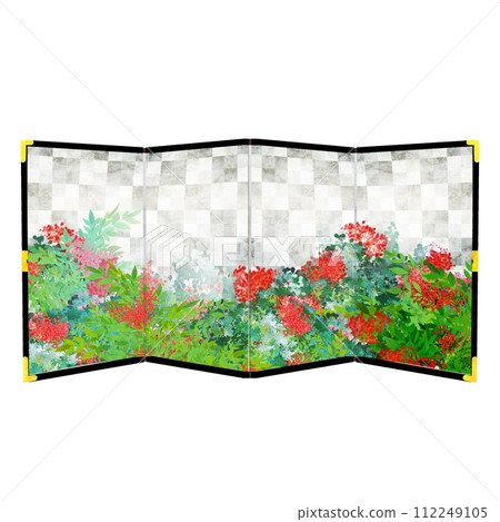 Southern sky silver folding screen Southern sky silver folding screen 112249105