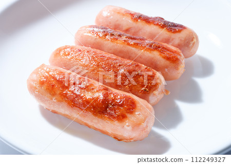盤子裡的香腸維納 112249327
