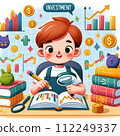 child studying on computer 112249337
