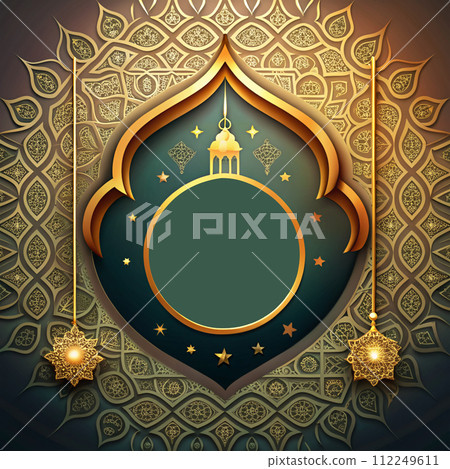 Vintage background pattern frame 112249611