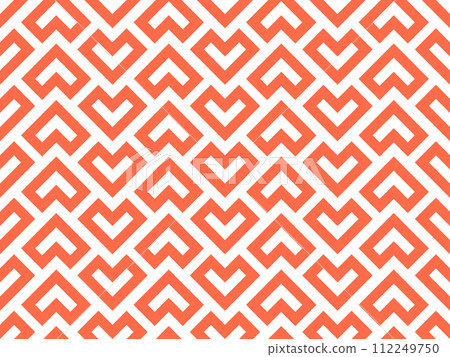 Abstract geometric pattern. A seamless vector background. White and pink ornament. Graphic modern pattern. Simple lattice graphic design Abstract geometric pattern. A seamless vector background. White and pink ornament. Graphic modern pattern. Simple lattice graphic design 112249750