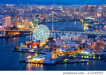 大阪咲島政府大樓宇宙塔展望台的夜景 112249767
