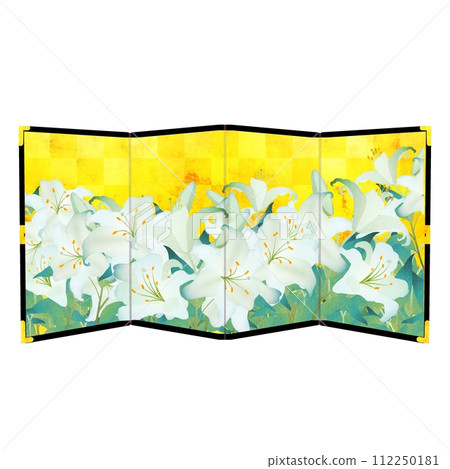 白百合金屏風 112250181