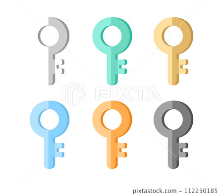 Pastel color key illustration material 2_front_simple Pastel color key illustration material 2_front_simple 112250185