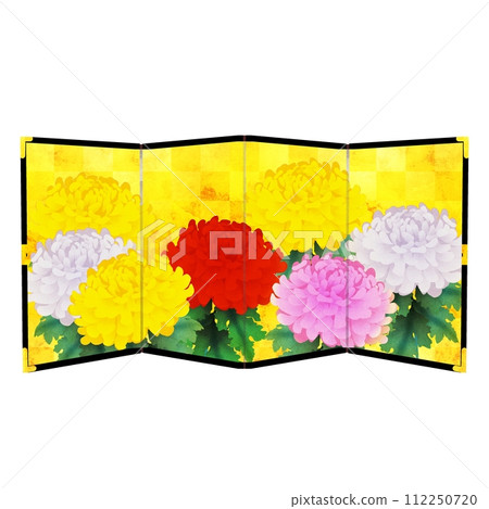 菊花金屏風 112250720