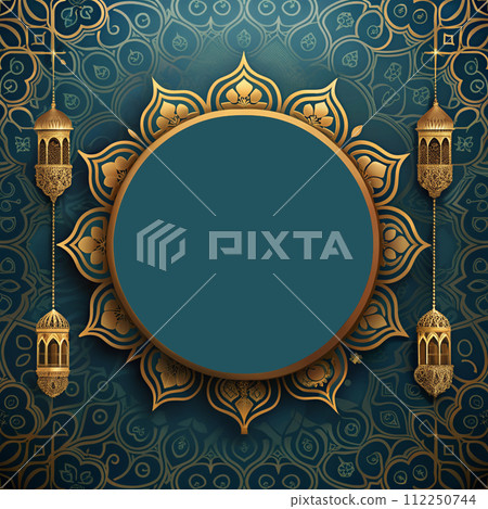 Vintage background pattern frame 112250744