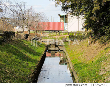 Both gutters of the former Mizomiya side of the Eren Canal Both gutters of the former Mizomiya side of the Eren Canal 112252462