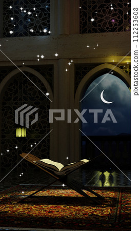 3D illustration Background for advertising and wallpaper in festival and religion scene. 3D rendering in decorative concept. 3D illustration Background for advertising and wallpaper in festival and religion scene. 3D rendering in decorative concept. 112253608
