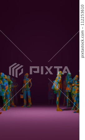 3D illustration Background for advertising and wallpaper in festival  and celebrate scene. 3D rendering in decorative concept. 112253610