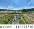 [空拍]由利高原鐵路鐵橋和鳥海山（秋田縣）<東南方向/遠景> 112253716