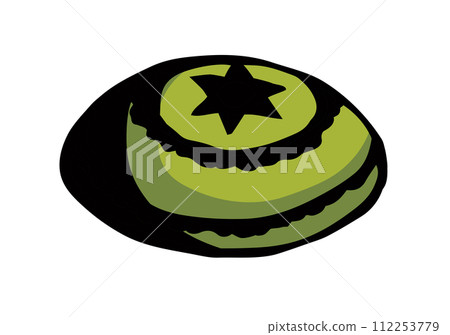 Vector drawing. Jewish clothing yarmulke 112253779