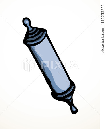 Vector drawing. Jewish box with torah. Mezuzah Vector drawing. Jewish box with torah. Mezuzah 112253853