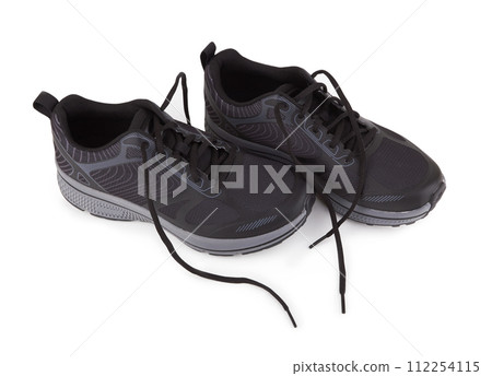 Gray sneakers isolated Gray sneakers isolated 112254115