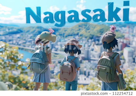 NAGASAKI's letters and girls' trip "AI generated images" 112254712