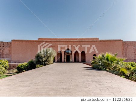Ruins of El Badi Palace on a summer day 112255625