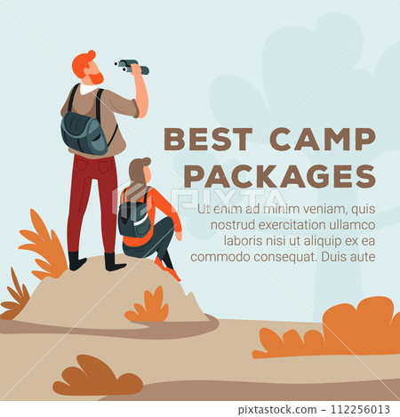 Best Camp Packages vector illustration 112256013