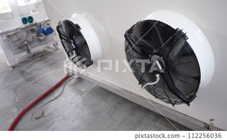 Industrial fans for large air conditioner in production room Industrial fans for large air conditioner in production room 112256036