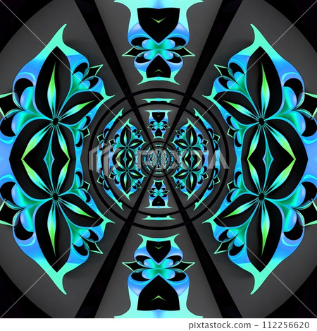 3D render of metallic seamless pattern background tile 3D render of metallic seamless pattern background tile 112256620