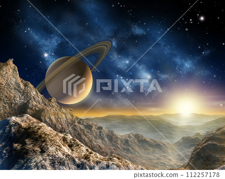 Saturn moon Saturn moon 112257178