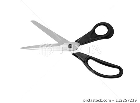 Scissors for sewing on white 112257239