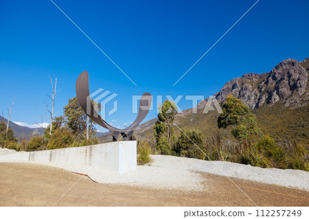 Gordon River Road Landscape in Tasmania Australia 112257249