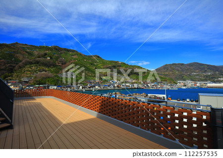 [Ehime Prefecture] Yawatahama city seen from the observation deck of Yawatahama Ferry Terminal on a clear day 112257535