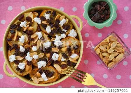 Capirotada, a traditional Mexican dessert eaten during Lent Capirotada, a traditional Mexican dessert eaten during Lent 112257931