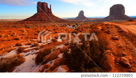 Desolate and Barren Monument Valley Arizona USA Navajo Nation 112259803