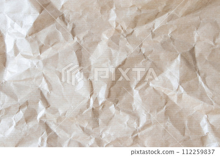 Wrinkled wrapping paper texture background 112259837