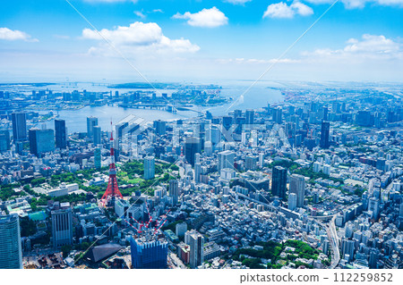 Tokyo city center aerial photo Tokyo city center aerial photo 112259852