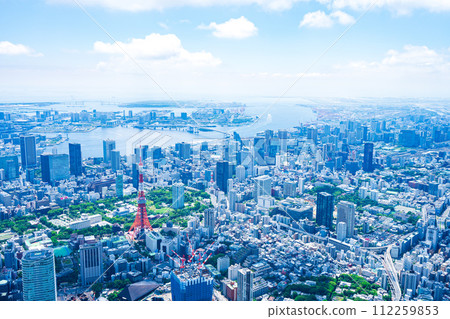 Tokyo city center aerial photo Tokyo city center aerial photo 112259853