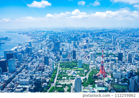 Tokyo city center aerial photo 112259862