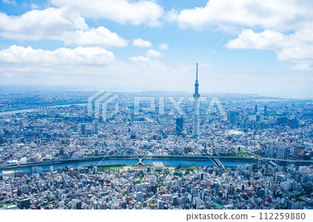 Tokyo city center aerial photo Tokyo city center aerial photo 112259880